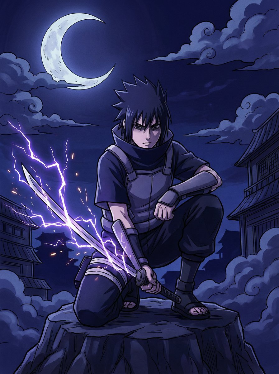 抖音风精选动漫-佐助